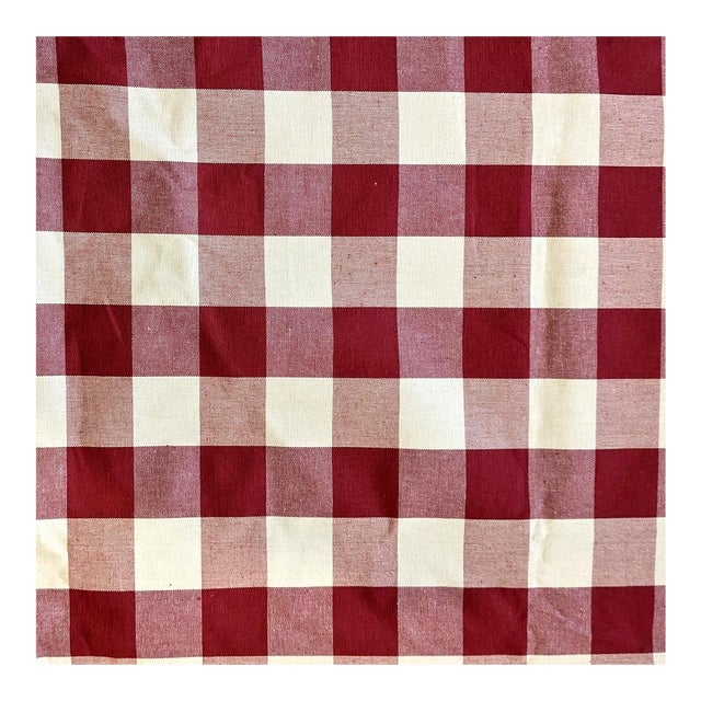 Ralph Lauren "Buffalo" Radish Cotton Check Fabric- 5 Yards For Sale