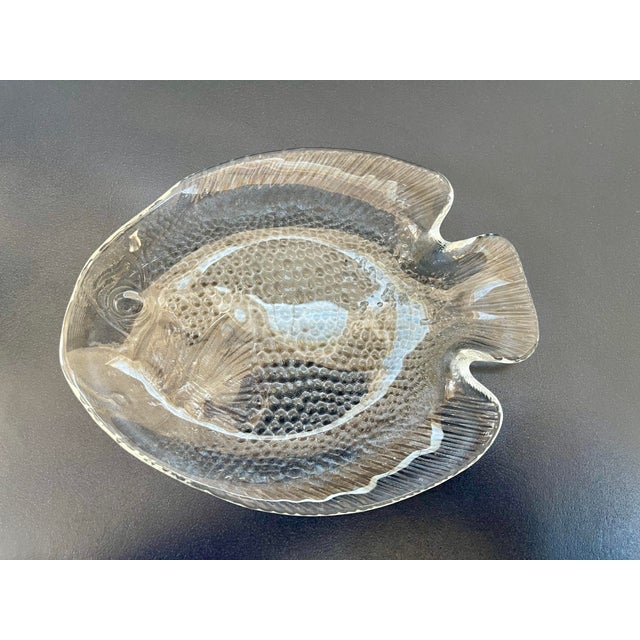 Vintage Glass French Fish Plates - Set of 8 For Sale In Boston - Image 6 of 7