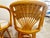 Coastal Vintage Coastal Style Wicker Rattan Swivel Stools. Set of Three, Circa 1980s For Sale - Image 3 of 6