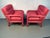 Late 20th Century Pair of Italian Parsons-Style Lounge Chairs For Sale In New York - Image 6 of 14