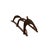 Folk Art Brown Camel Saddle, in Good conditions. Designed from 2000