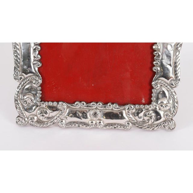 Antique Late 19th Century 925 Silver Photo Frame, 1890s For Sale - Image 9 of 15