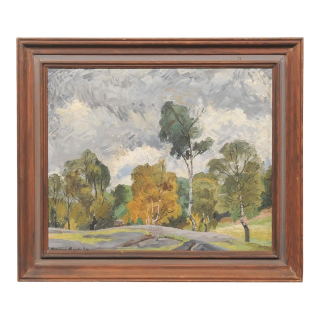 Antique European Landscape Oil Painting For Sale