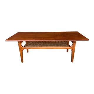 Mid Century Danish Modern Small Teak Coffee Table From Trioh For Sale