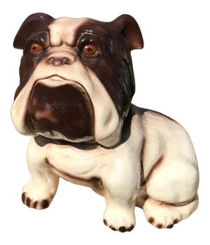 1960s Vintage Bulldog Ceramic Figurine