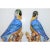 Blue Vintage Chinese Blue Majolica Parrot Figurines - A Pair For Sale - Image 8 of 13