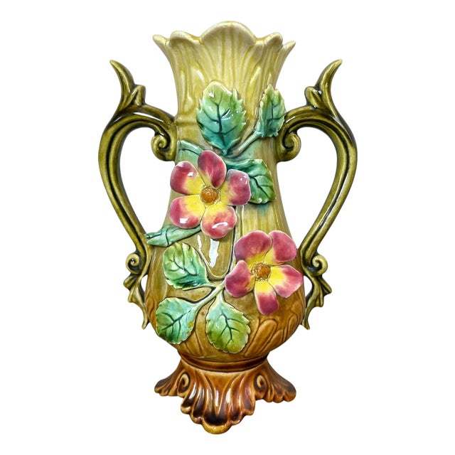 Antique Slipware Vase, 1900 For Sale