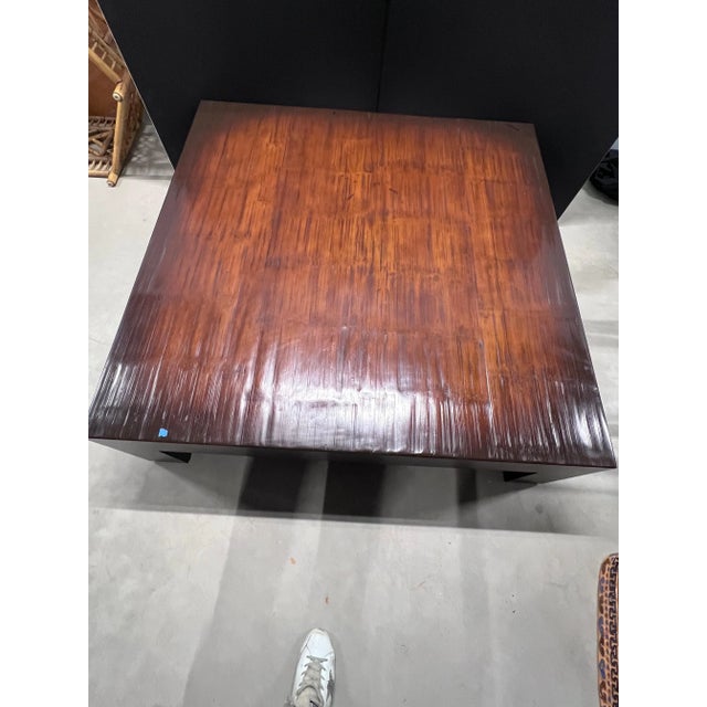 Wyeth Style Bamboo Coffee Table For Sale In New York - Image 6 of 11