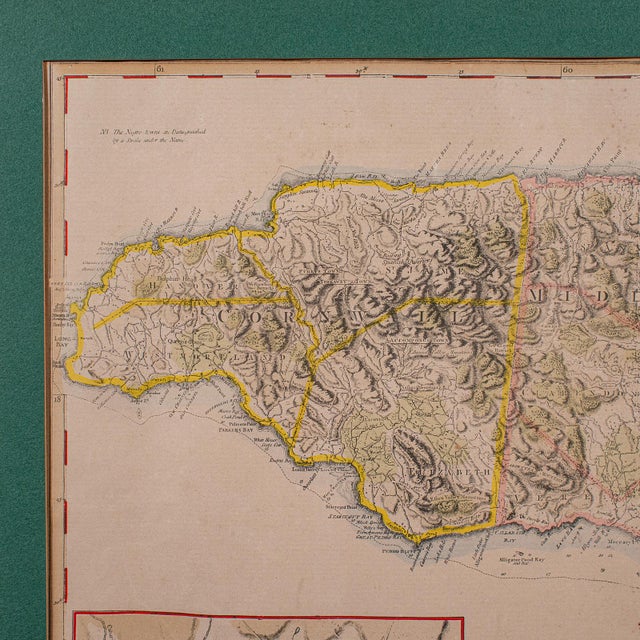 Antique Jamaica Map, English, Caribbean, Cartography, Thomas Jefferys, Georgian For Sale - Image 6 of 12