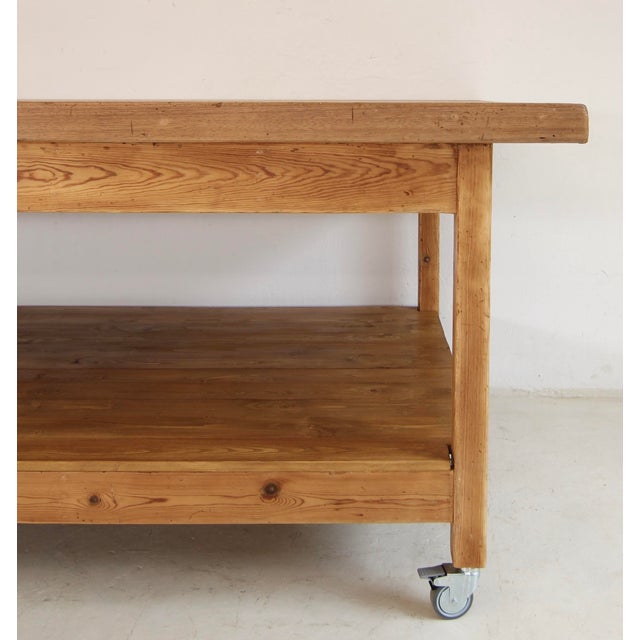 Large Vintage Worktable, 1930s For Sale - Image 15 of 18