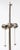 Modern Visual Comfort and Company chrome metal floor lamp with three legs. Dimensions: 68" H x 22.5" W x 22.5" D....