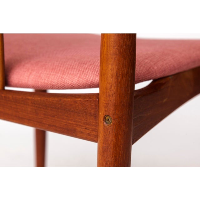 Brown Set of Bramin Teak Dining Chairs, 1960s For Sale - Image 8 of 10