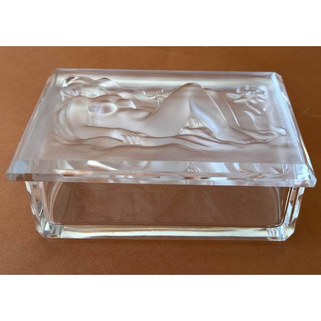 Glass Decorative Jewellery and Trinket Box by H.Hofmann For Sale - Image 8 of 9