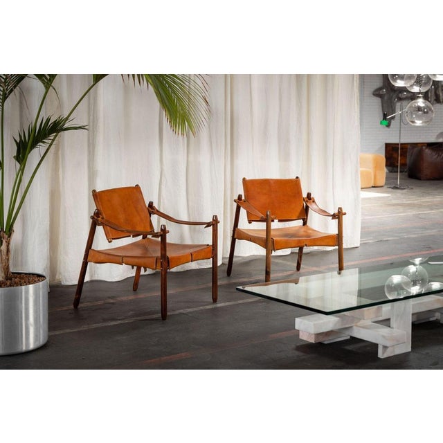 Exquisite Pair of ‘Veranda’ Lounge Chairs designed by Jorge Zalszupin for L’Atelier, Brazil, 1959. A rare and...