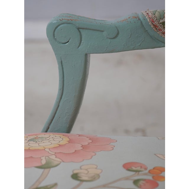 Blue Pair of French Louis XV Style Fauteuil Armchairs For Sale - Image 8 of 18