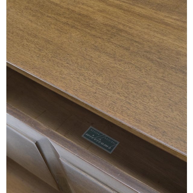 Pair of Gibbings Widdicomb Solid Brass Ring Drop Pulls Bachelor Chests Dressers For Sale - Image 15 of 18