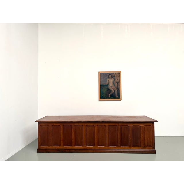 Vintage Oak Trade Counter, 1920s For Sale - Image 4 of 18