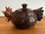 Late 20th Century Folk Art Pottery Chicken Canister With Lid For Sale - Image 11 of 11