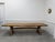 Large Vintage Oak Bench, 1950 For Sale - Image 3 of 10