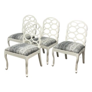 Frances Elkins Loop Side Dining Chairs, Set of Four For Sale