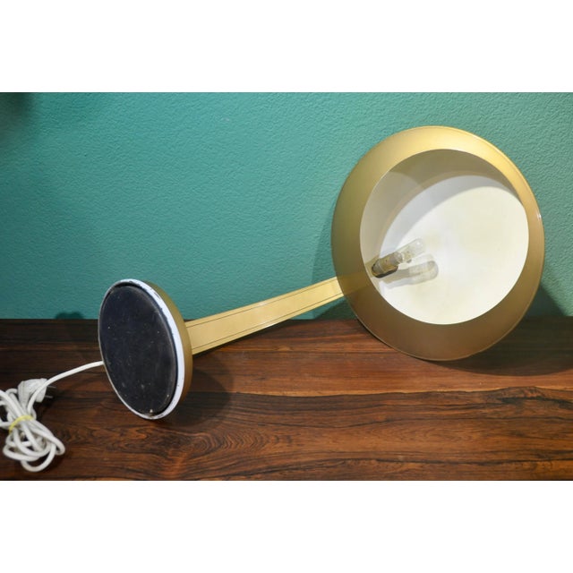 Gold Vintage French Desk Lamp, 1960s For Sale - Image 8 of 17