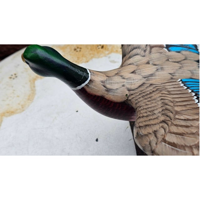 Wooden Carved Duck, Large, 1980s For Sale - Image 3 of 12