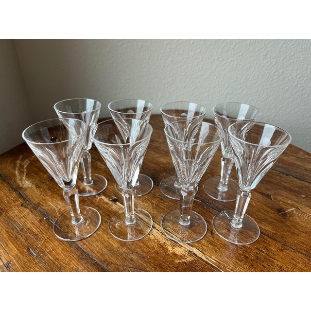 Waterford Sheila Pattern Sherry Crystal Glasses Set of 7 Sheila pattern run from 1958-2017 2.5” diameter and 5.5”’height...
