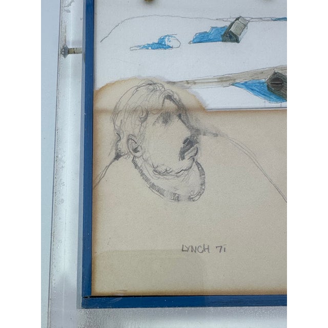 Mike Lynch Mixed Media Drawing – 1971 Modern Artwork in Acrylic Frame - Minnesota For Sale - Image 10 of 12