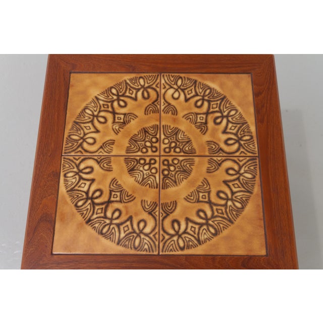 Danish Teak and Tile Side Table, 1960s For Sale - Image 15 of 16