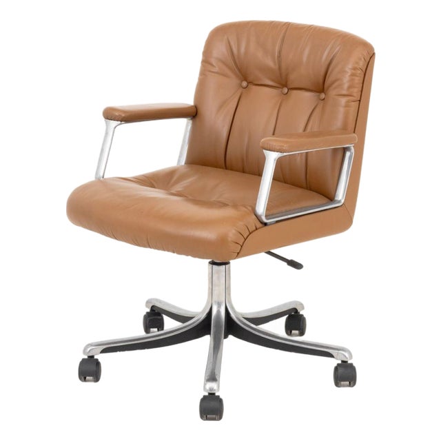 Osvaldo Borsani Swivel Office Chair, Ca. 1970 For Sale
