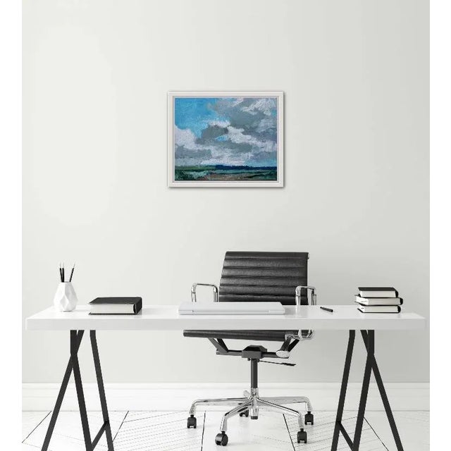 Desert Cloudscape 20x16 Original Oil Painting on Linen Panel Signed: Haas Unframed. Frames are for sample only.