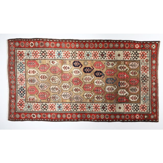 Art Deco Antique Caucasian Gendje Rug For Sale - Image 3 of 16