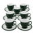 Vintage Denby Greenwich Teacups & Saucers Made in England - Set of 7 For Sale