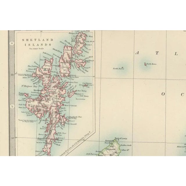 Antique Map of Northern Scotland, 1903 For Sale - Image 4 of 10
