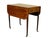 An early 19th-C. English George III inlaid mahogany pembroke table with extensive satinwood banding and ebony strinig...