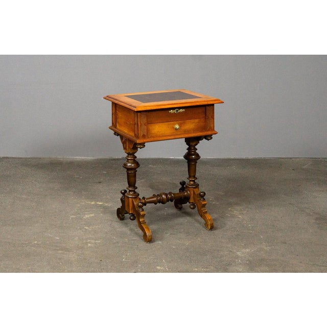 Antique Gründerzeit Sewing Table For Sale - Image 5 of 14
