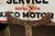 Mid 20th Century Vintage Texaco Crankcase Service Single-Sided Porcelain Sign on Post For Sale - Image 5 of 9