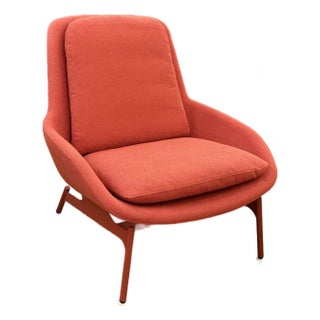 Blu Dot Field Craig Red Lounge Chair For Sale