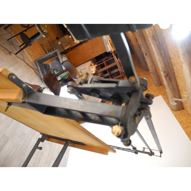 Vintage Iron Architects Drawing Table, 1920s For Sale - Image 12 of 18