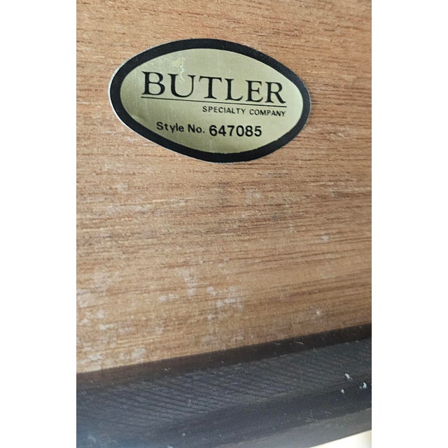 Late 20th Century Solid Wood Signed Butler Wine Cabinet/Rack For Sale In Atlanta - Image 6 of 6