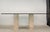 Matched Italian Travertine & Glass Dining Suite | Pedestal Dining Table + Coffee Table, c.1970s For Sale - Image 4 of 18