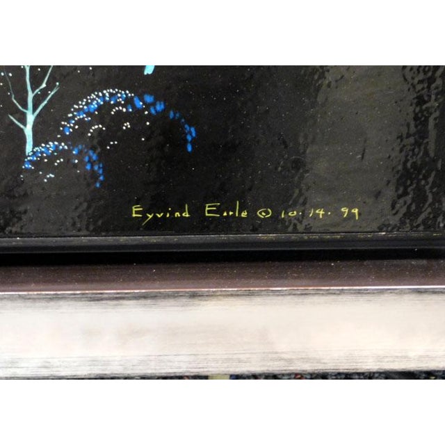 Impressionist Eyvind Earle "Coastal Fog" Hand Signed Original Oil on Panel Custom Framed For Sale - Image 3 of 5