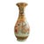 Large Late 20th Century Ornate Chinoiserie Ceramic Floor Vase With Musicians and Gilt Decoration For Sale