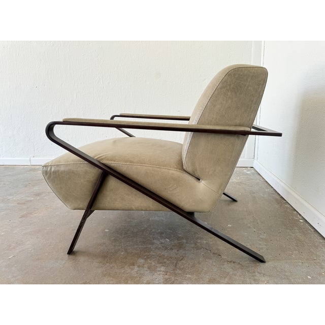 American American Leather Oscar Accent Chair For Sale - Image 3 of 9