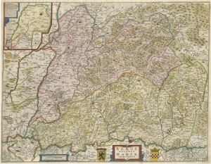 Antique Map of the Region of Lennep