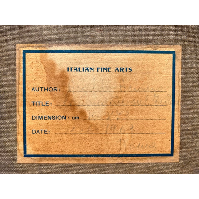 Araldo Ariano Italian Artist Large Oil Painting 1969 Historical Genre Scene For Sale - Image 9 of 12
