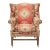Antique Rug Wingback Chair For Sale