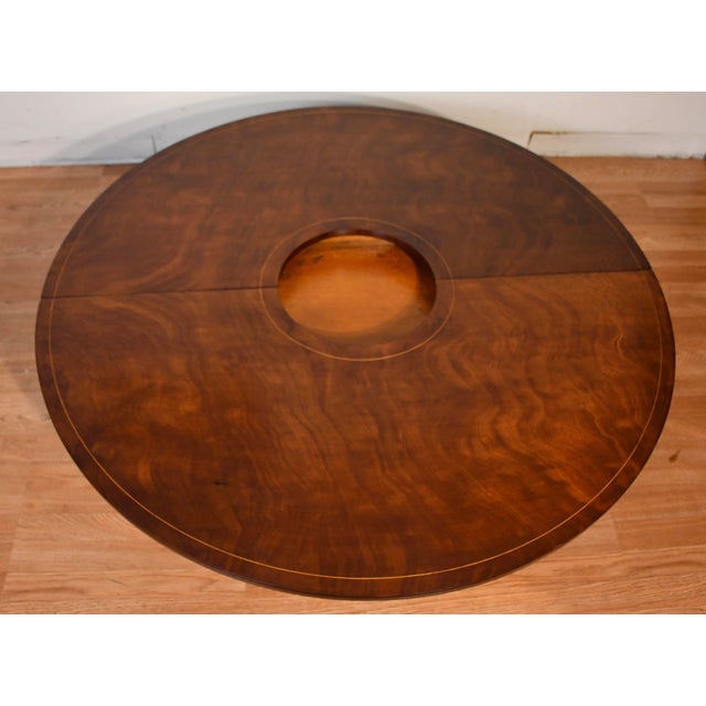 1930s Weiman English Regency Mahogany & Leather Top , Flip-Top Coffee Table For Sale - Image 9 of 18