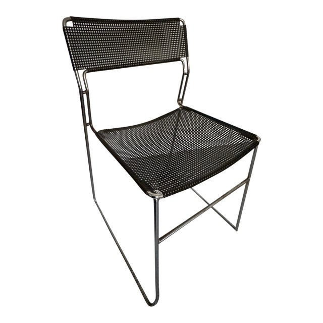 Vintage 1970s Minimalist Arrben Italy Dining Chair For Sale