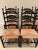Wood Set of 8 Hitchcock Ladder Back Harvest Rush Bottom Side Chairs, 1980s For Sale - Image 7 of 8